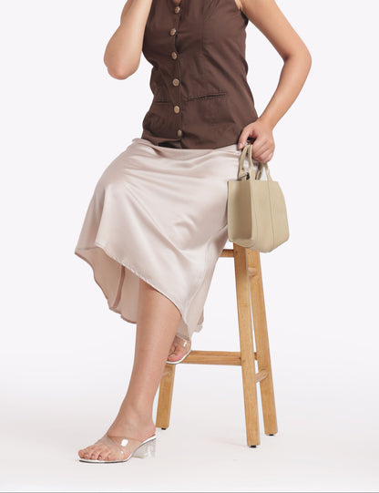 Muse - A-Line Milano Satin Skirt