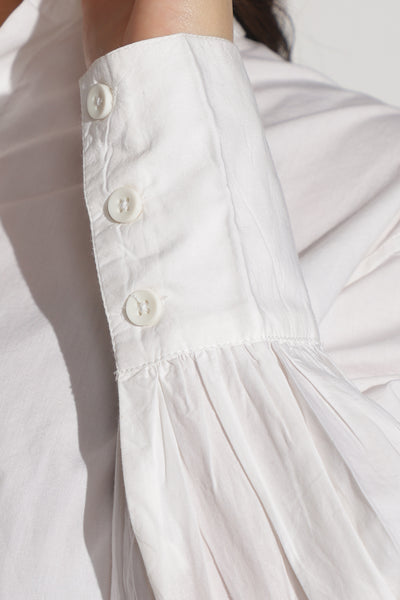 Poppy – Crop Poplin Shirt (White)