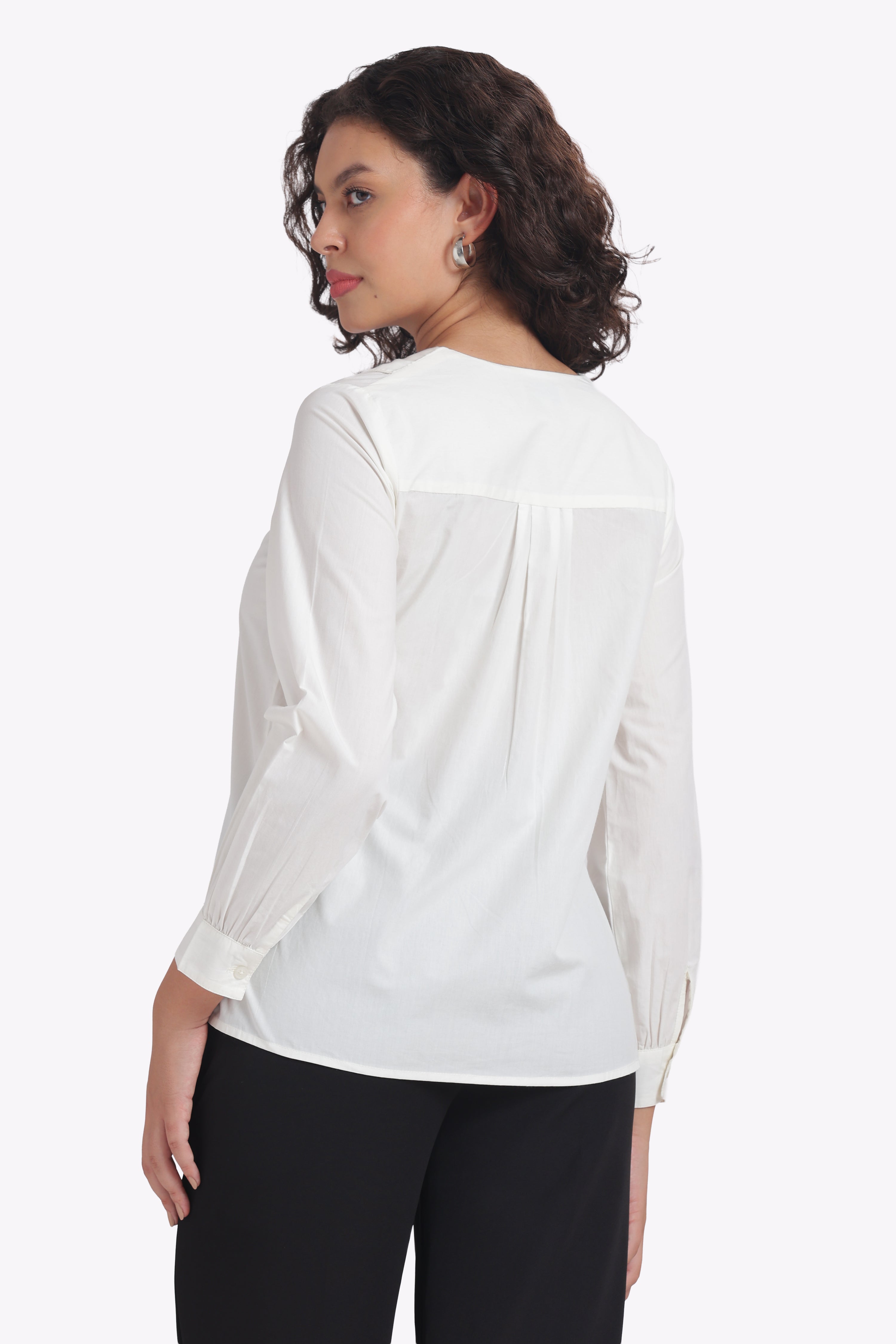 Merry- PureEase— Rounded Peter Pan Cotton Poplin