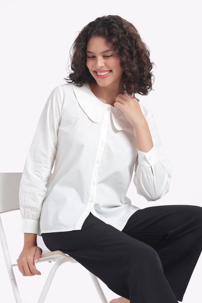 Merry - PureEase Rounded Peter Pan Cotton Poplin