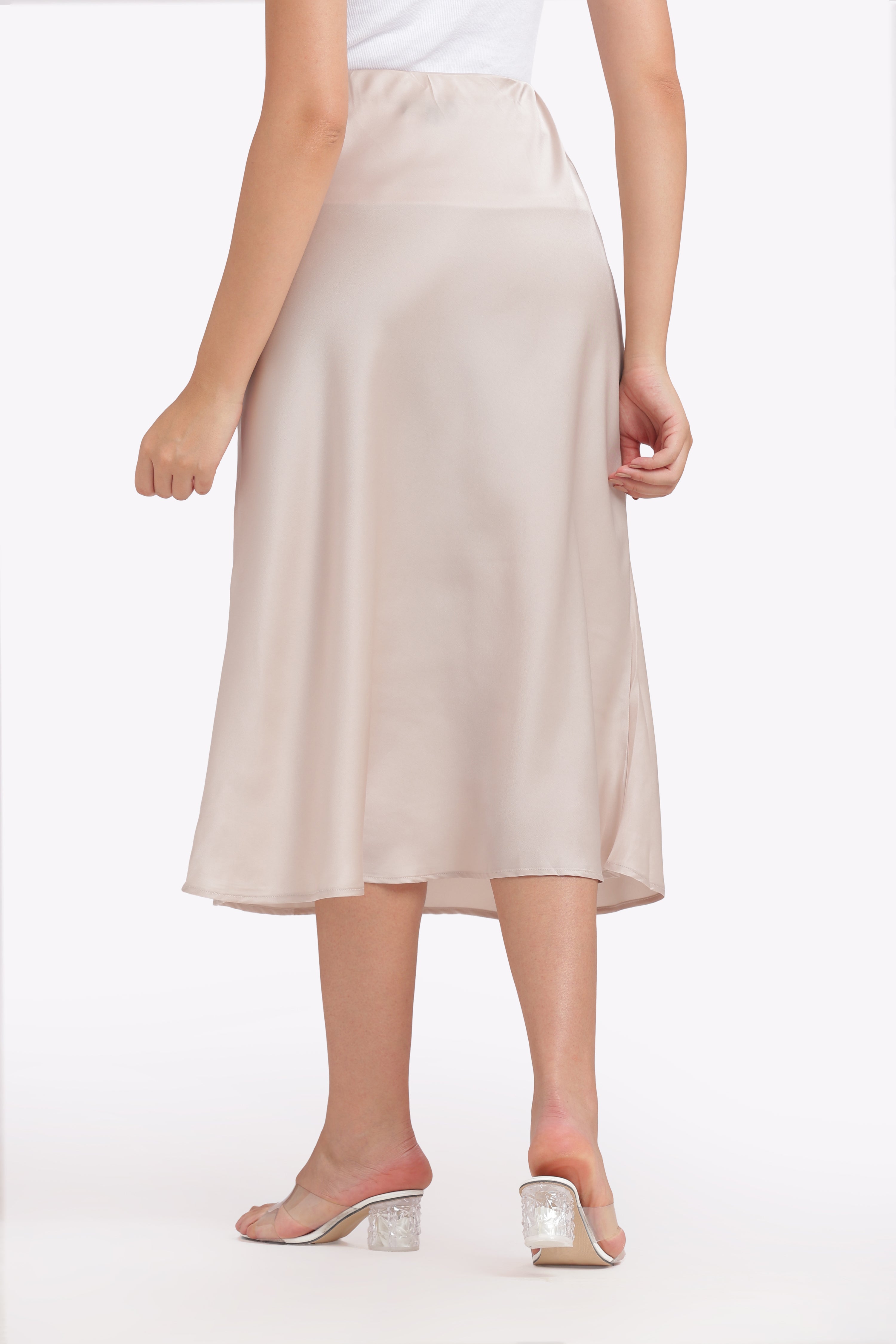 Muse - A-Line Milano Satin Skirt