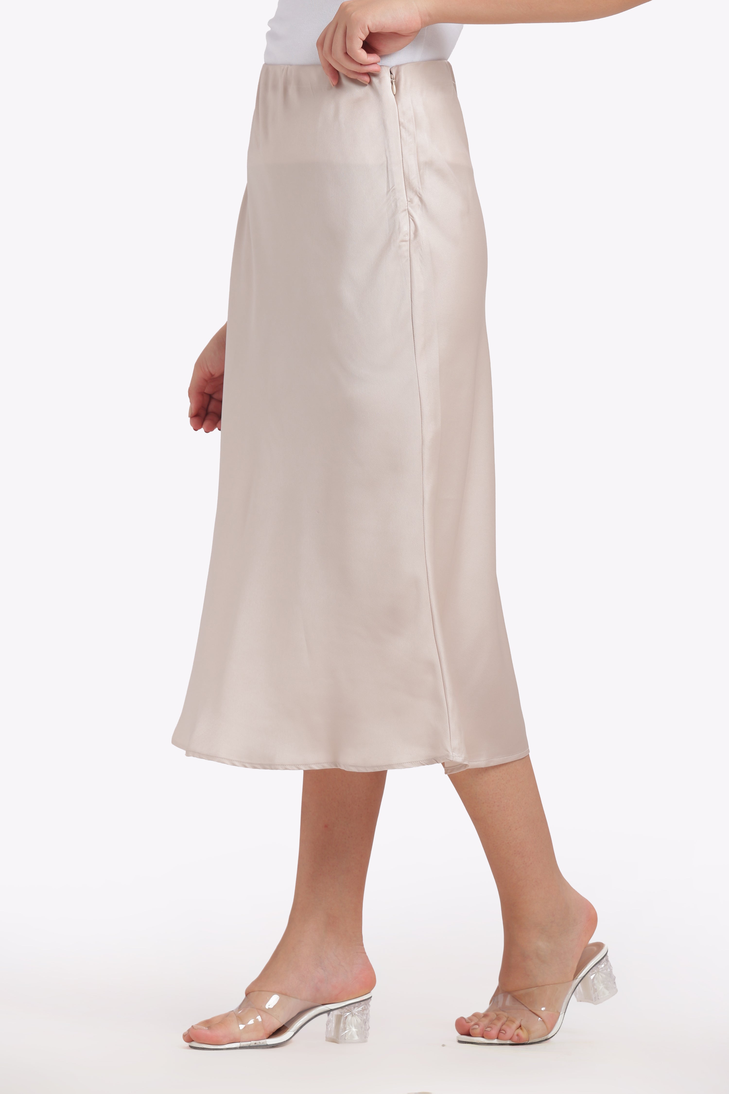 Muse - A-Line Milano Satin Skirt